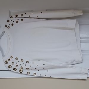 MICHAEL KORS WHITE SWEATSHIRT
